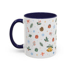 Christmas Candle Mug | Holly Wreath Watercolor Holiday Gift | Accent Cup 11oz 15oz