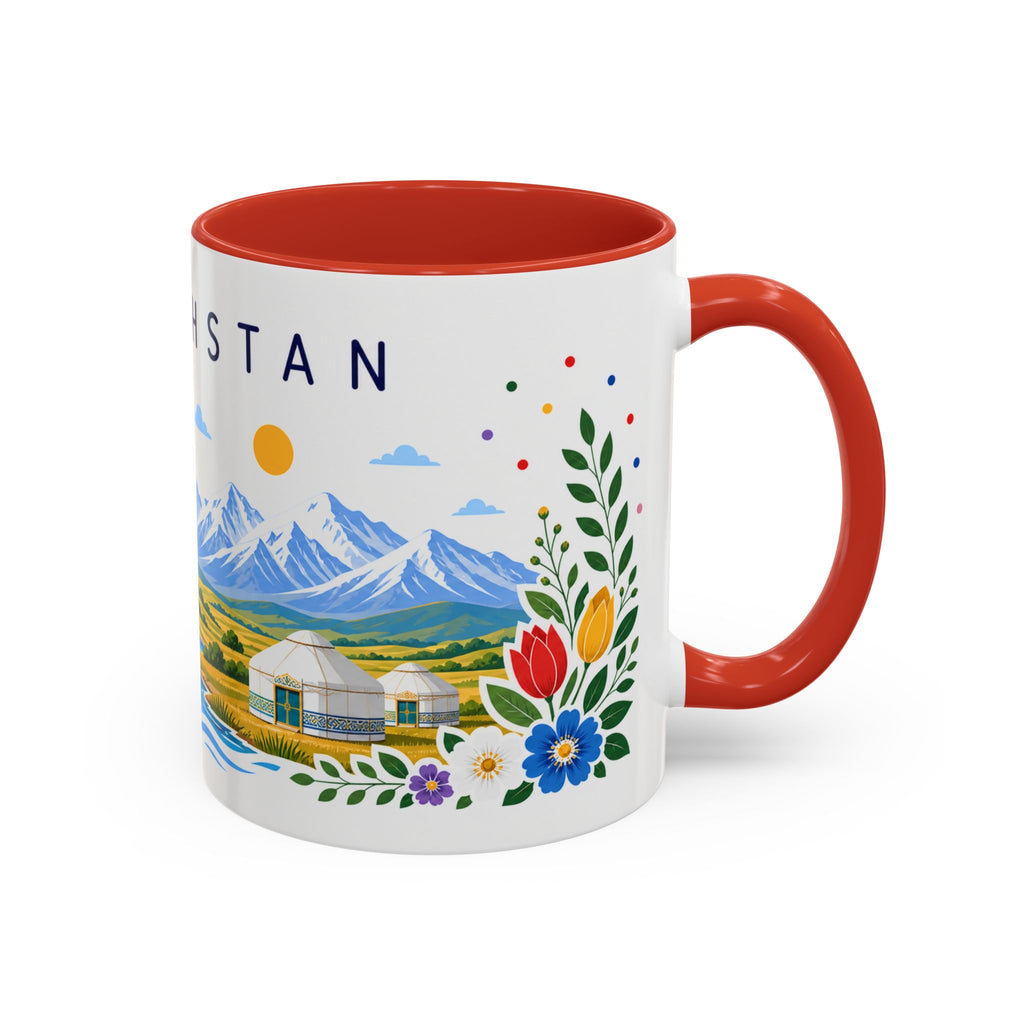 Kazakhstan Coffee Mug | Travel Souvenir Accent Mug | Place Gift Ceramic Cup 11oz 15oz