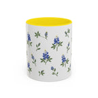 Texas Bluebonnet Mug, State Flower Floral Coffee Cup, 11oz Botanical Gift
