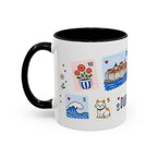Dubrovnik Coffee Mug | Postage Stamp Collage Mug | Travel Souvenir Accent Cup 11oz 15oz