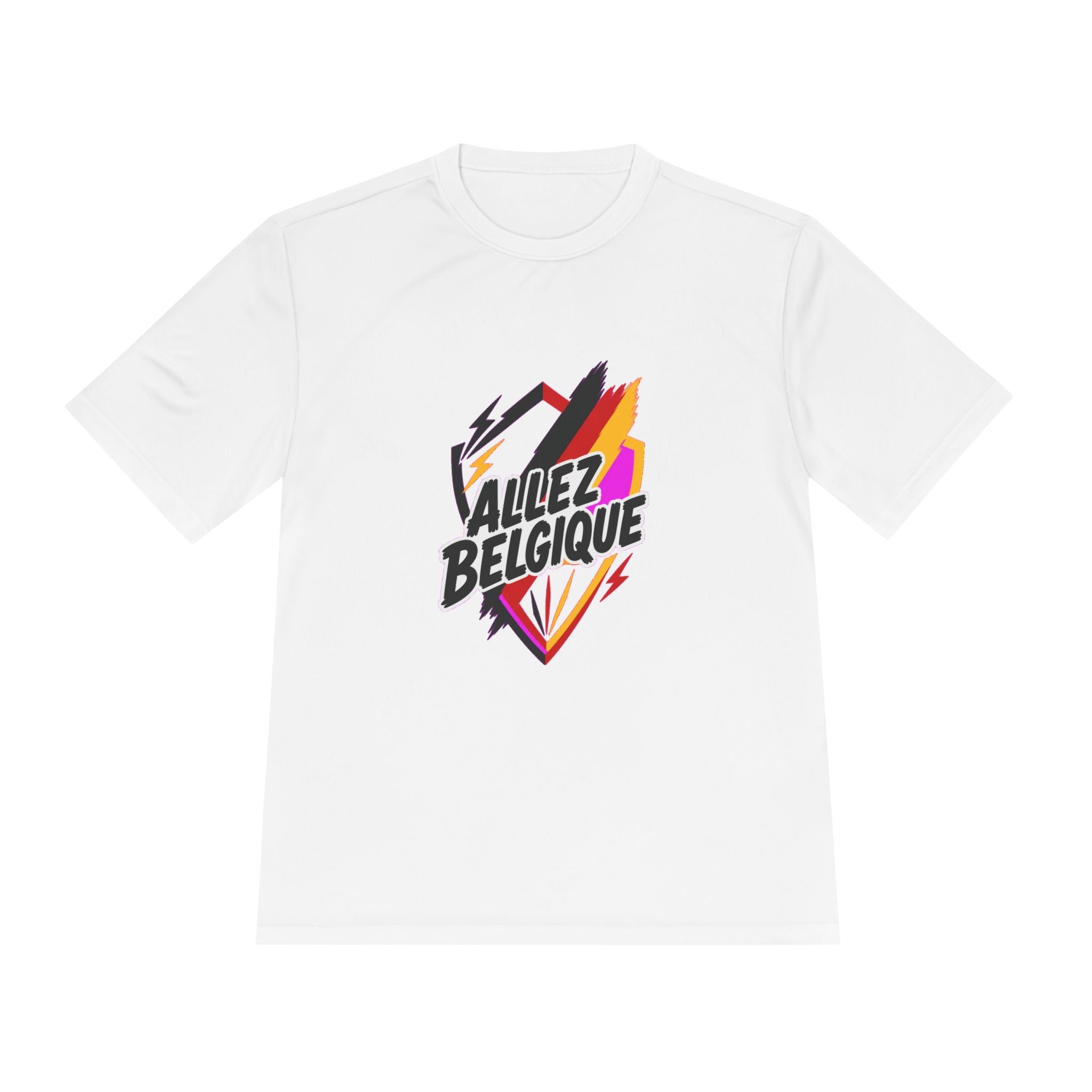 Allez Belgique Soccer Fan Shirt, Moisture Wicking Sport Tee