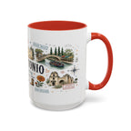 San Antonio Coffee Mug | Texas Souvenir City Gift | Accent Color Ceramic 11oz 15oz