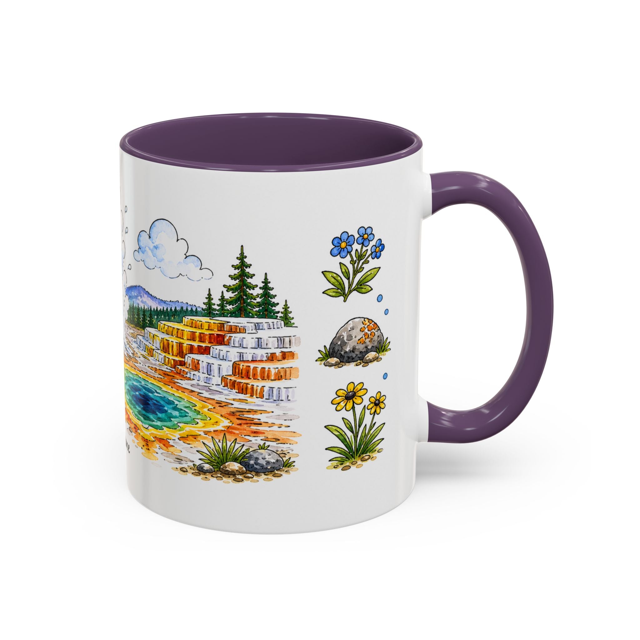 Yellowstone National Park Mug | US Travel Souvenir Accent Coffee Mug | 11oz 15oz Ceramic Cup