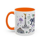 Mexico City Coffee Mug | Mexico Souvenir Travel Gift | Accent Color Ceramic 11oz 15oz