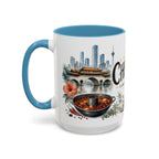 Chengdu Coffee Mug | China Travel Souvenir | Vintage Illustrated City Gift | 11 oz 15 oz Accent Mug