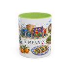 Mesa Illustrated Travel Mug | City Souvenir Accent Coffee Mug | 11oz 15oz Ceramic Cup