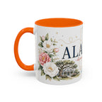 Alabama State Map Mug | Coastal Scenery, Botanical Accents, Homesick Gift