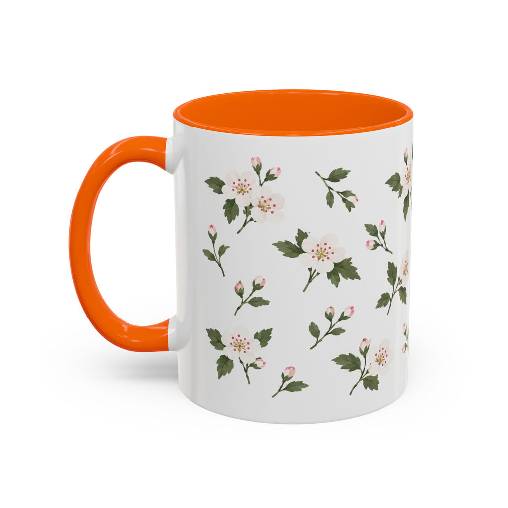 Missouri Hawthorn Mug, State Flower Floral Coffee Cup, 11oz Botanical Gift