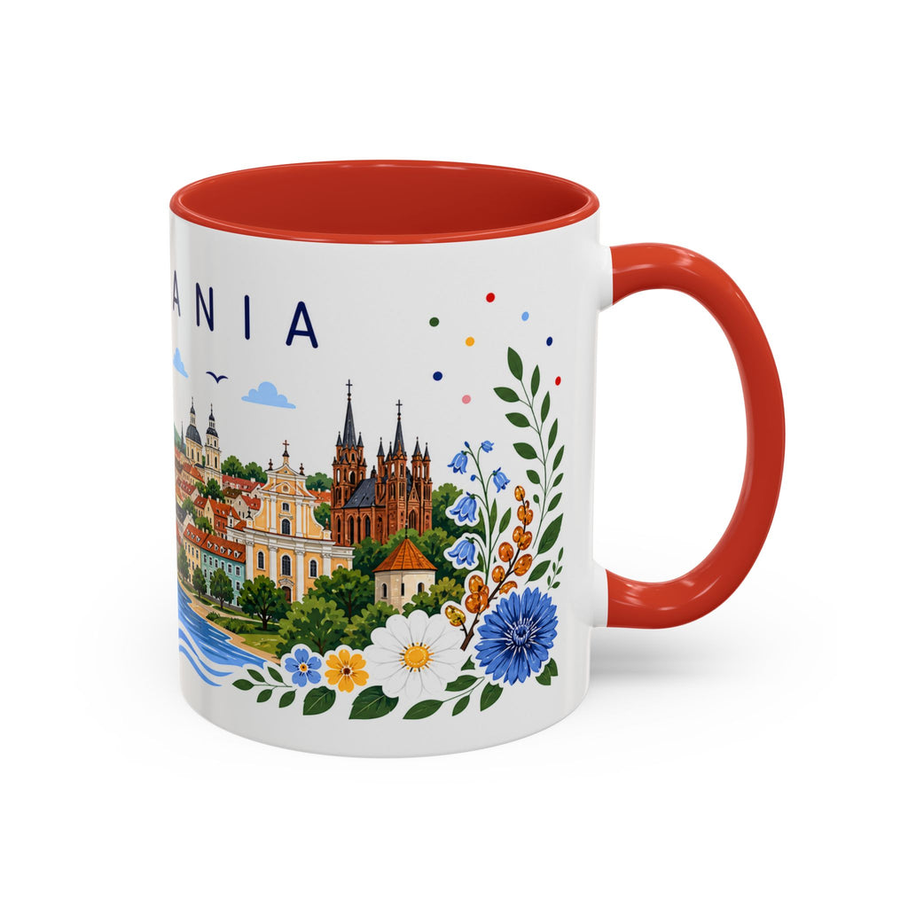 Lithuania Coffee Mug | Travel Souvenir Accent Mug | Place Gift Ceramic Cup 11oz 15oz