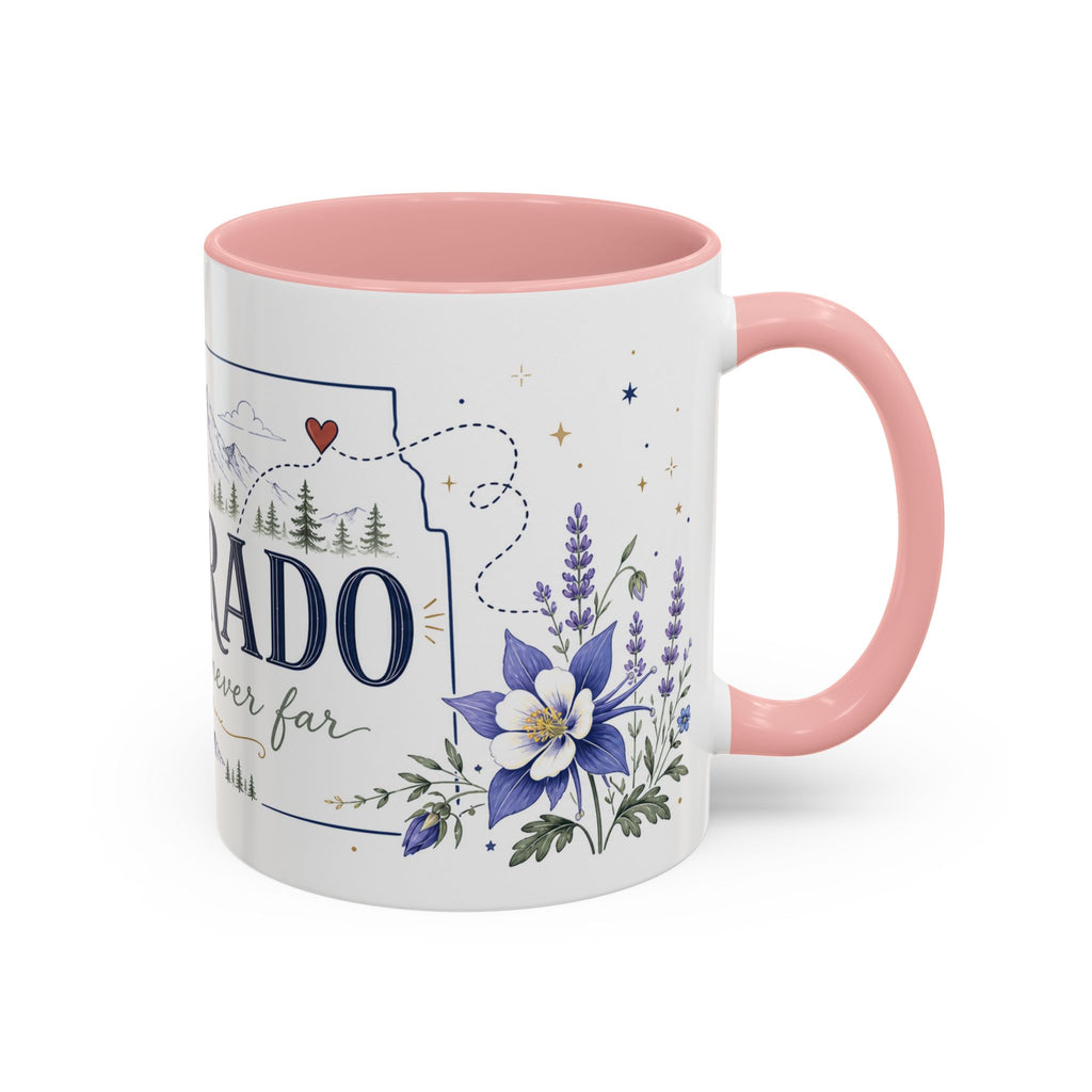 Colorado State Mug | Rocky Mountain Botanical Design | Moving Away Gift