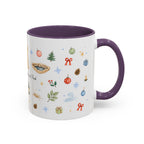 Mammoth Cave National Park Christmas Mug | Watercolor Travel Souvenir | Holiday Gift | Accent Ceramic Coffee Cup 11oz 15oz