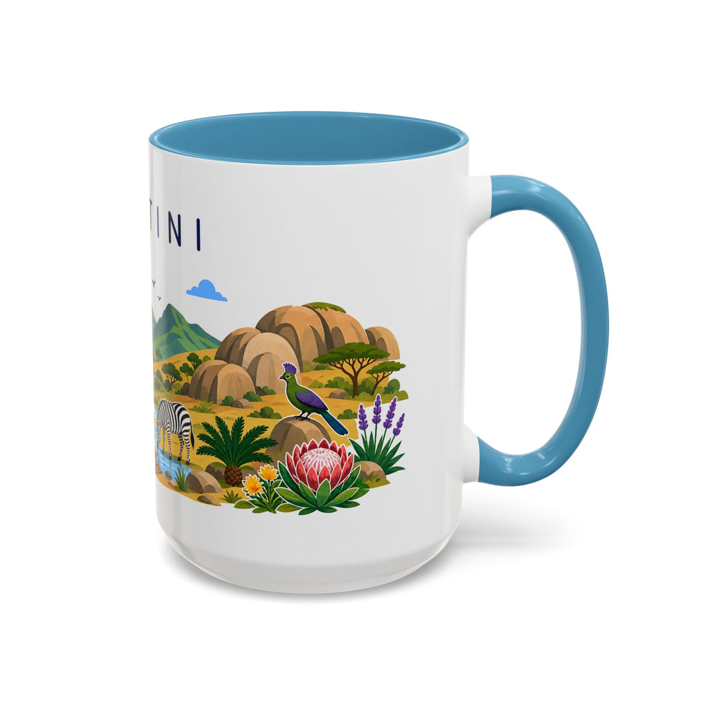 Eswatini Coffee Mug | Travel Souvenir Accent Mug | Country Gift Ceramic Cup 11oz 15oz