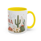 Arizona State Map Mug | Desert Landscape, Botanical Accents, Homesick Gift