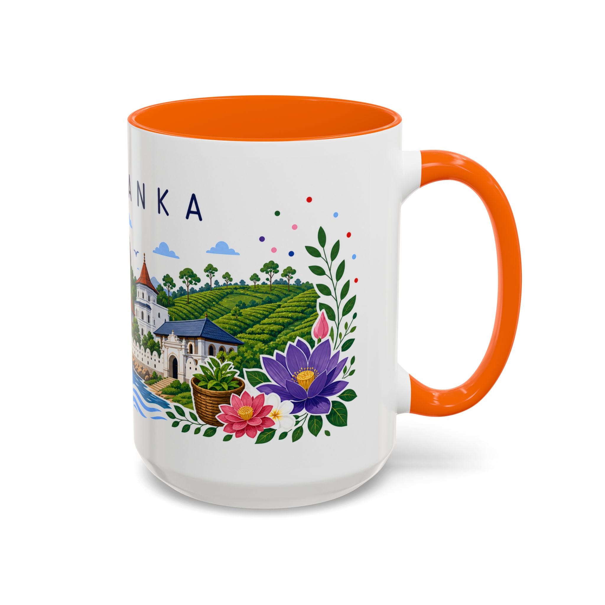 Sri Lanka Coffee Mug | Travel Souvenir Accent Mug | Place Gift Ceramic Cup 11oz 15oz