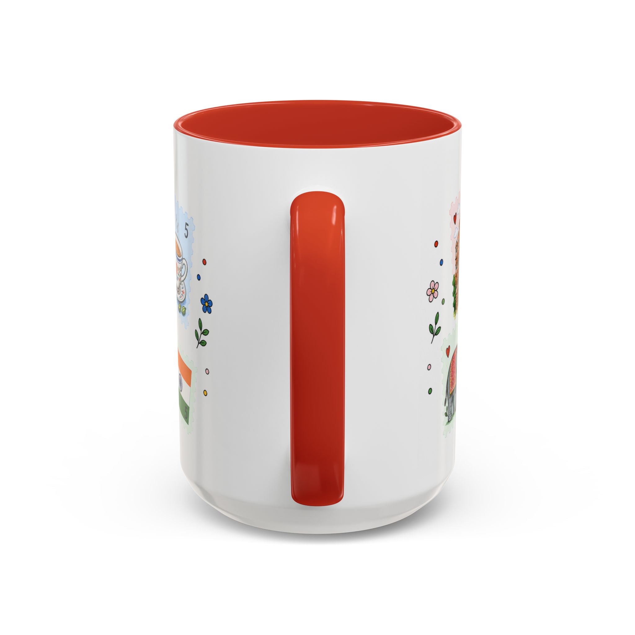 Jaipur Coffee Mug | Postage Stamp Collage Mug | Travel Souvenir Accent Cup 11oz 15oz
