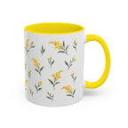 Kentucky Goldenrod Mug, State Flower Floral Coffee Cup, 11oz Botanical Gift