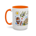 Athens Travel Mug | European City Souvenir Accent Coffee Mug | 11oz 15oz Ceramic Cup