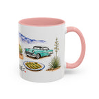 Albuquerque Illustrated Travel Mug | City Souvenir Accent Coffee Mug | 11oz 15oz Ceramic Cup