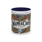 Waimea Canyon Mug, Kauai Travel Souvenir, Bucket List Gift, Accent Ceramic Coffee Mug 11oz 15oz