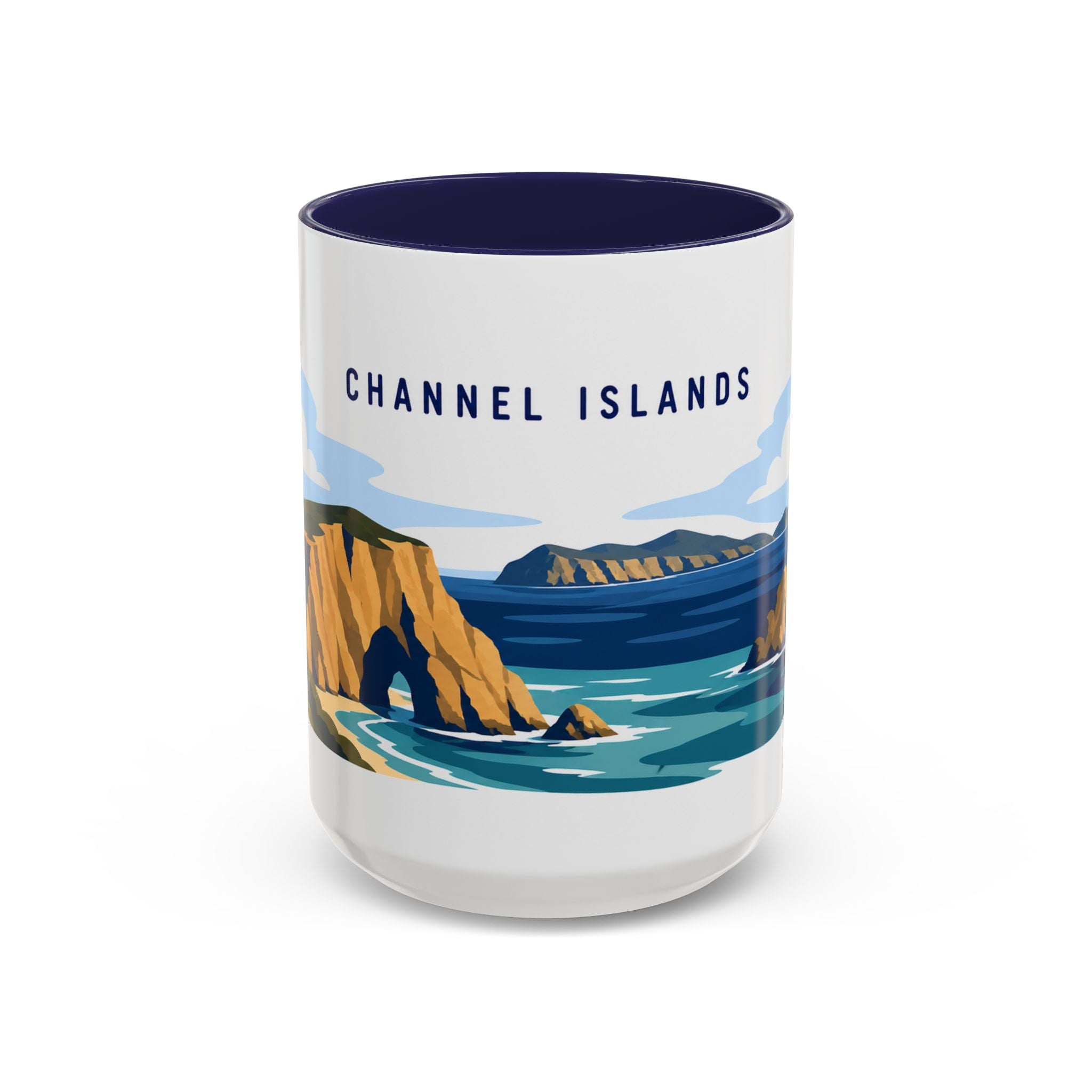 Channel Islands National Park Coffee Mug | Solid Color Block Park Souvenir | 11oz 15oz Accent Mug