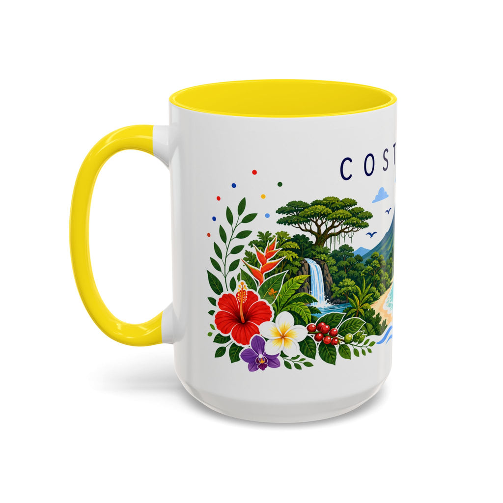 Costa Rica Coffee Mug | Travel Souvenir Accent Mug | Place Gift Ceramic Cup 11oz 15oz
