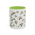 West Virginia Rhododendron Mug, State Flower Floral Coffee Cup, 11oz Botanical Gift