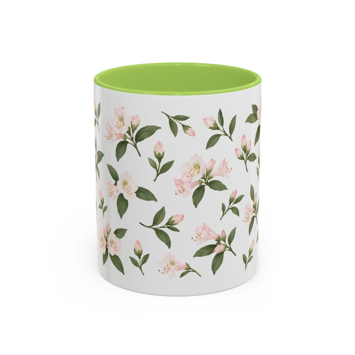 West Virginia Rhododendron Mug, State Flower Floral Coffee Cup, 11oz Botanical Gift
