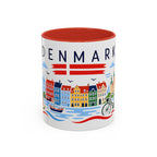 Denmark Coffee Mug | Travel Souvenir Accent Mug | Country Gift Ceramic Cup 11oz 15oz