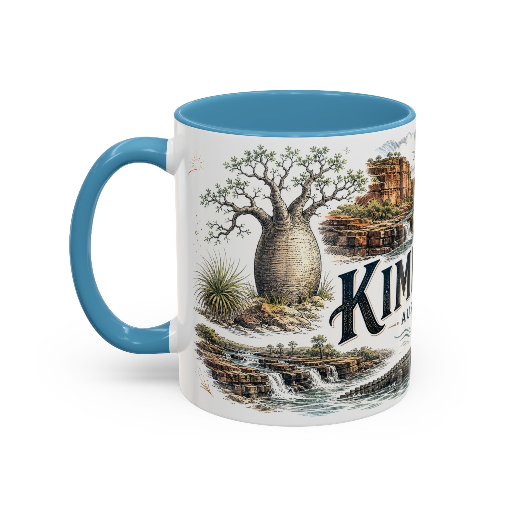 Kimberley Mug, Australia Travel Souvenir, Bucket List Gift, Accent Ceramic Coffee Mug 11oz 15oz