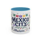 Mexico City Coffee Mug | Mexico Souvenir Travel Gift | Accent Color Ceramic 11oz 15oz