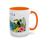 Costa Rica Coffee Mug | Travel Souvenir Accent Mug | Place Gift Ceramic Cup 11oz 15oz