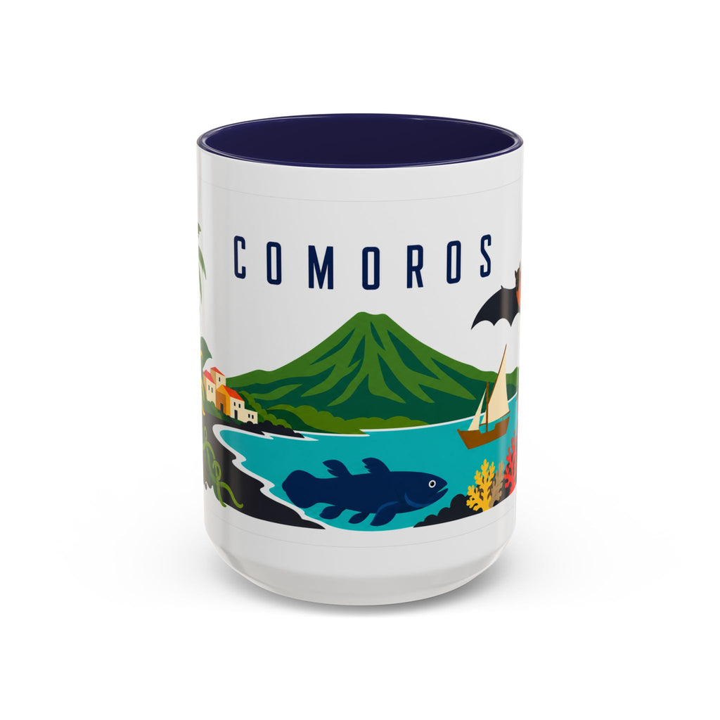 Comoros Coffee Mug | Travel Souvenir Accent Mug | Country Gift Ceramic Cup 11oz 15oz