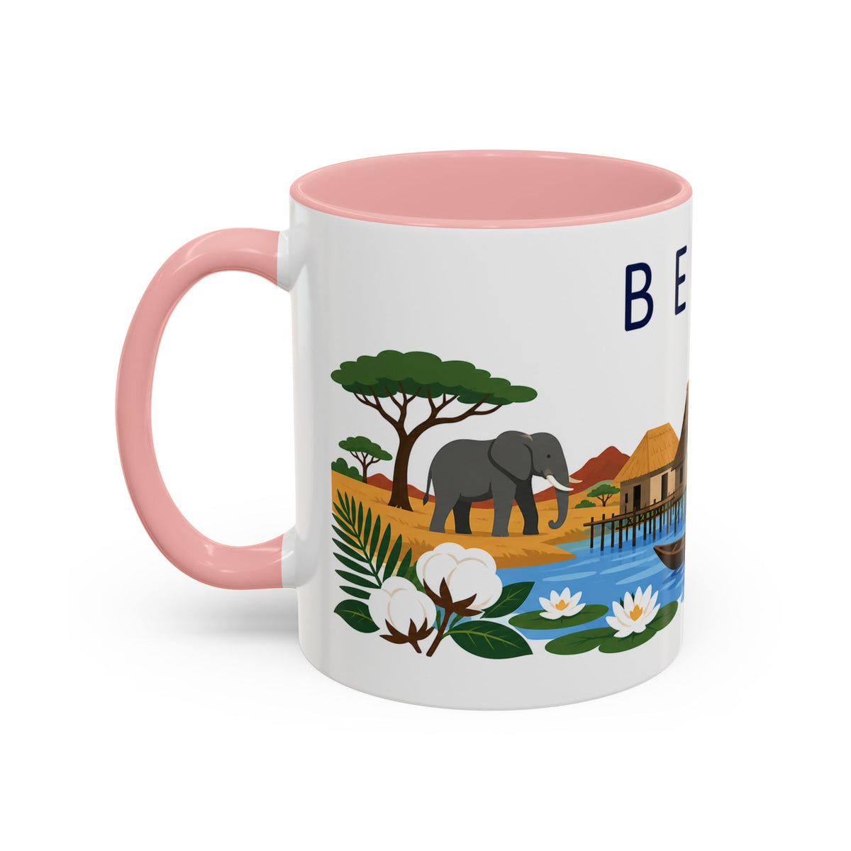 Benin Coffee Mug | Travel Souvenir Accent Mug | Country Gift Ceramic Cup 11oz 15oz