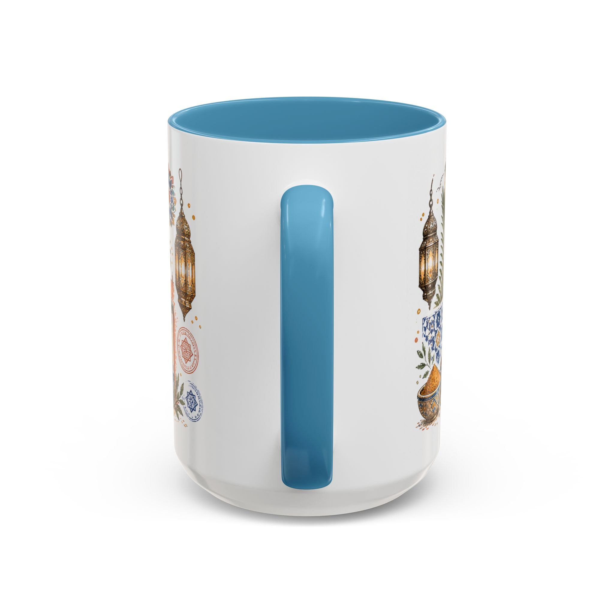 Marrakech Medina Coffee Mug | Travel Destination Souvenir Gift | Accent Color Ceramic 11oz 15oz