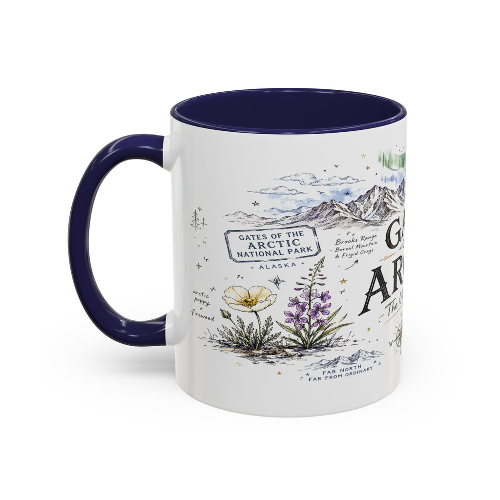 Gates of the Arctic National Park Coffee Mug | Alaska Arctic Wilderness Gift | Accent Color Ceramic 11oz 15oz