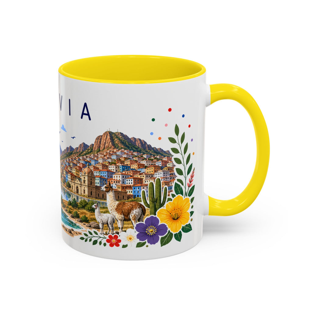 Bolivia Coffee Mug | Travel Souvenir Accent Mug | Place Gift Ceramic Cup 11oz 15oz