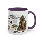 Kings Canyon National Park Coffee Mug | California Sierra Nevada Sequoia Gift | Accent Color Ceramic 11oz 15oz