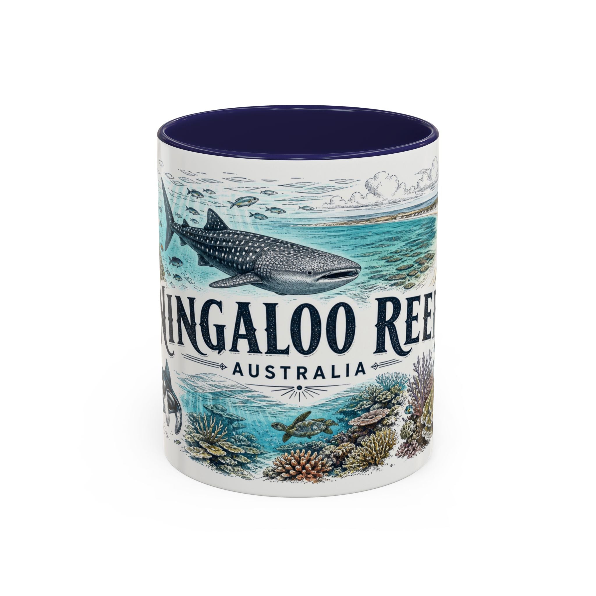 Ningaloo Reef Mug, Australia Travel Souvenir, Bucket List Gift, Accent Ceramic Coffee Mug 11oz 15oz
