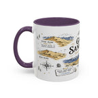 Great Sand Dunes National Park Coffee Mug | Colorado Desert Mountain Dunes Gift | Accent Color Ceramic 11oz 15oz