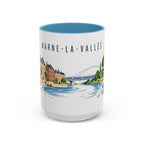 Marne-La-Vallée Coffee Mug | France Travel Souvenir | Porcelain Decal City Gift | 11oz 15oz Accent Mug