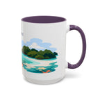 Biscayne National Park Coffee Mug | Solid Color Block Park Souvenir | 11oz 15oz Accent Mug