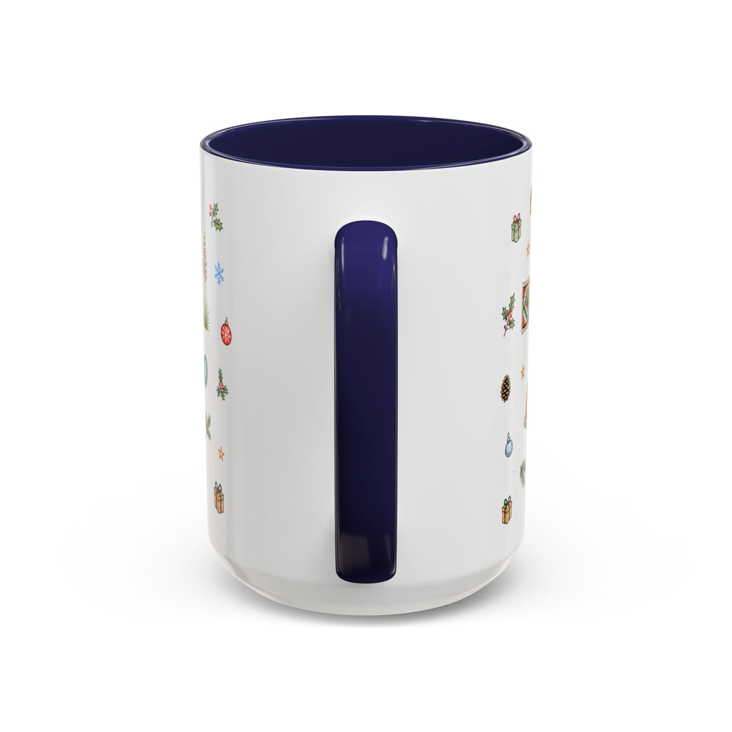 Santa Fe Christmas Mug | Watercolor City Souvenir | Ceramic Coffee Cup (11oz 15oz)