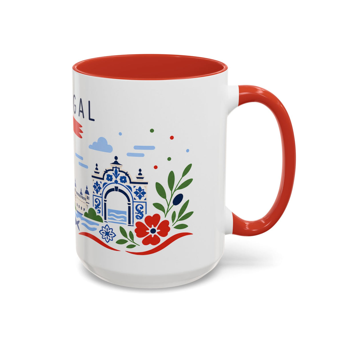 Portugal Coffee Mug | Travel Souvenir Accent Mug | Country Gift Ceramic Cup 11oz 15oz