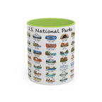 63 National Parks Mug | U.S. Parks Coffee Cup | Park Bucket List Gift | Road Trip Hiking Camping Souvenir