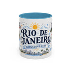 Rio de Janeiro Coffee Mug | Brazil Souvenir Travel Gift | Accent Color Ceramic 11oz 15oz