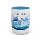 Glacier Bay National Park Coffee Mug | Solid Color Block Park Souvenir | 11oz 15oz Accent Mug