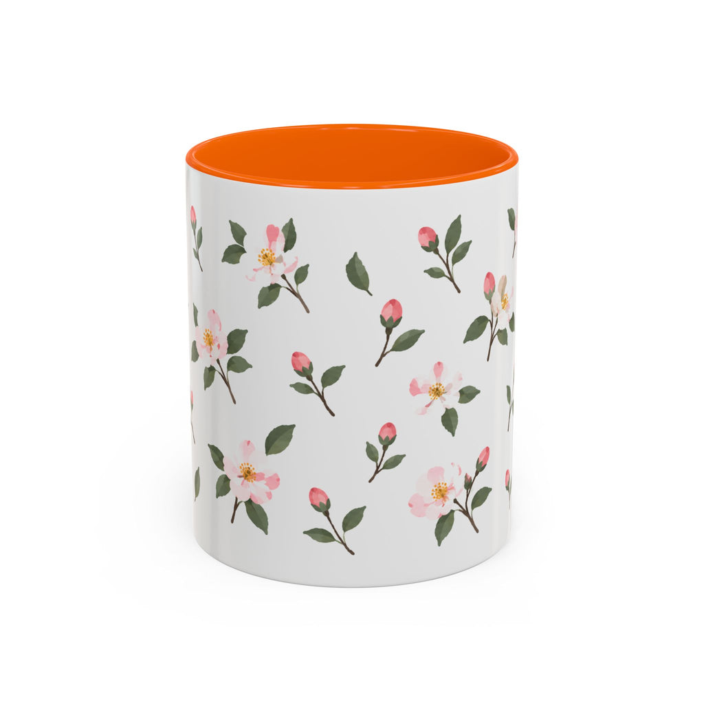 Arkansas Apple Blossom Mug, State Flower Floral Coffee Cup, 11oz Botanical Gift