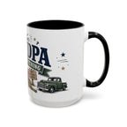 Grandpa Can Fix Anything Coffee Mug | Funny Gift From Grandkids | Accent Ceramic 11oz 15oz