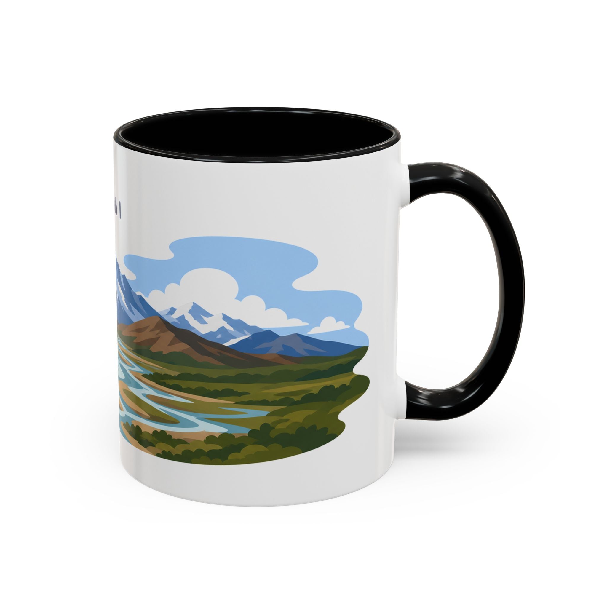 Katmai National Park Coffee Mug | Solid Color Block Park Souvenir | 11oz 15oz Accent Mug
