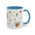 Thanksgiving Turkey Mug | Friendly Woodland Watercolor Gift | Autumn Accent Cup 11oz 15oz